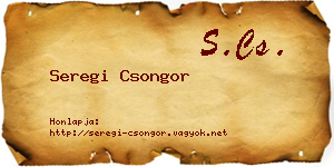 Seregi Csongor névjegykártya